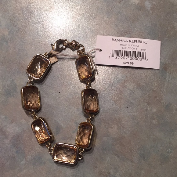 Banana republic pale gold tone bracelet.